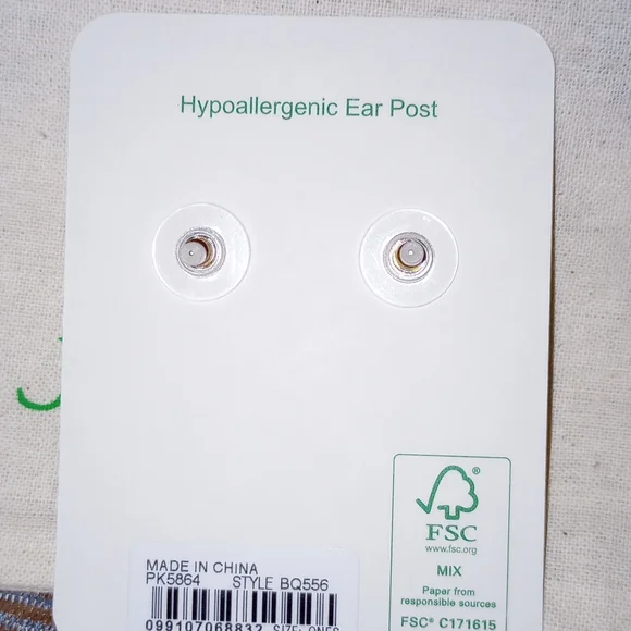 NWT J. Crew Sparkly Double-Drop Necklace/Earrings Pink - Picture 9 of 9